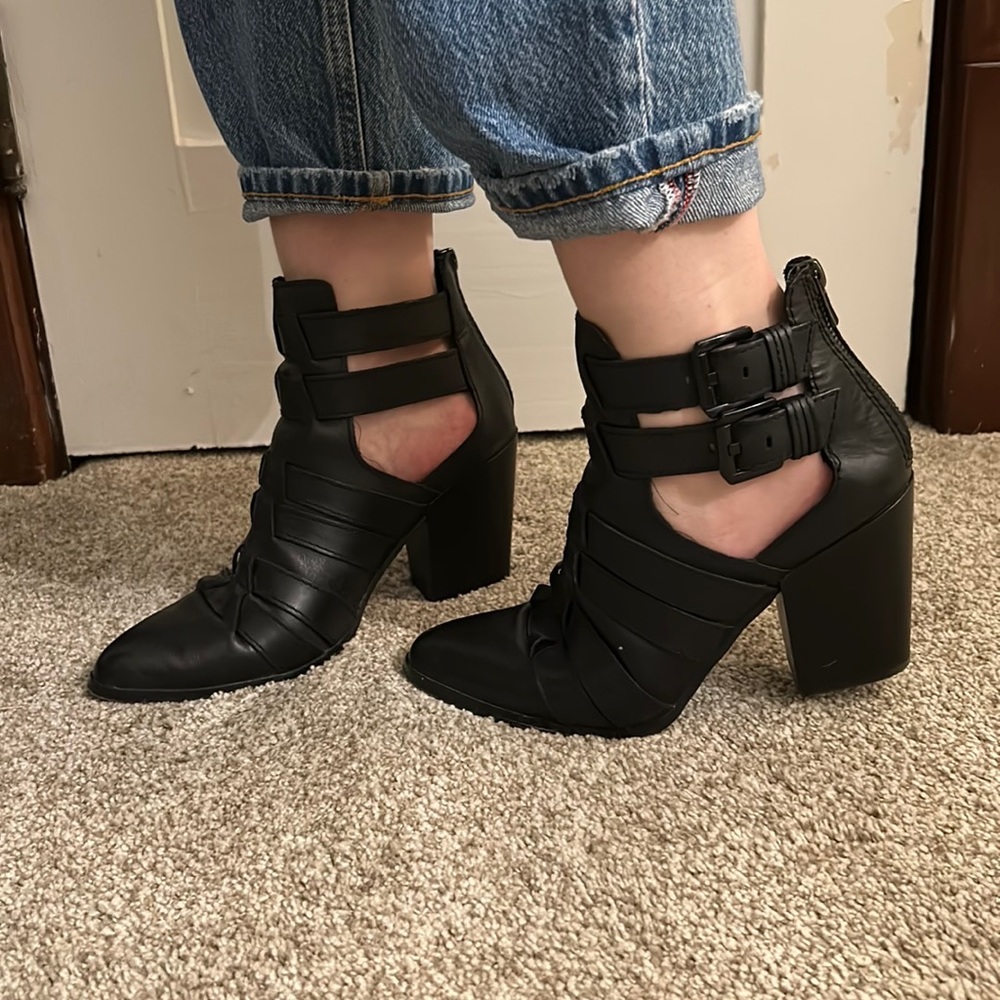 Aldo Peekaboo Booties